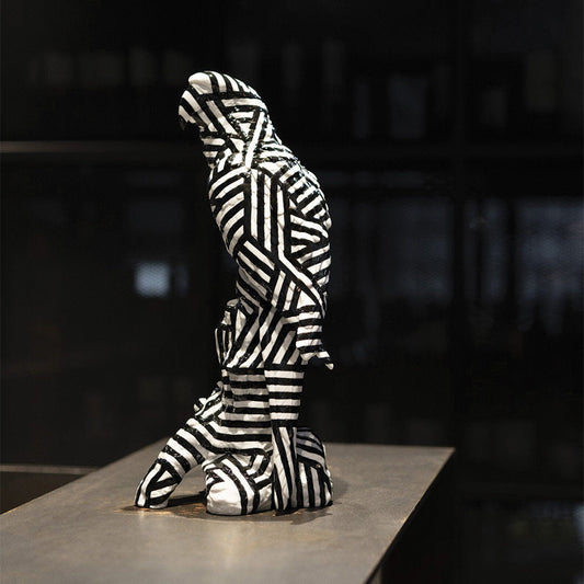 Dazzle Camouflage Hiding in Plain Sight - 01009078 Lladro Dazzle Macaw Bird Sculpture Limited Edition