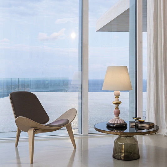 Elevate Your Space 5 Styling Ideas that will Transform Your Room - 01023997 Lladro Firefly Table Lamp Pink and Golden Lustre - Lifetyle 1