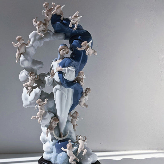 Elevated Beauty Lladro’s Exploration of Angelic Beings - 01001799 Lladro Immaculate Virgin Figurine Limited Edition - Window
