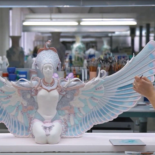 Is Porcelain The GOAT of All Ceramics - 01002005 Lladro Winged Fantasy Woman Sculpture Limited Edition - Making-of