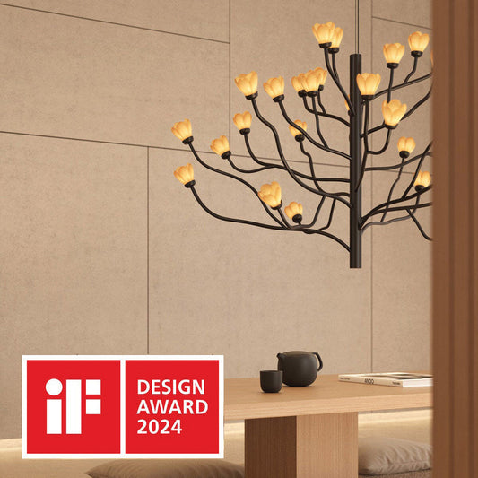 Mokuren Chandelier Wins at iF Design Awards 2024 - 01024258 Lladro Mokuren Chandelier - iF Design Awards 2024