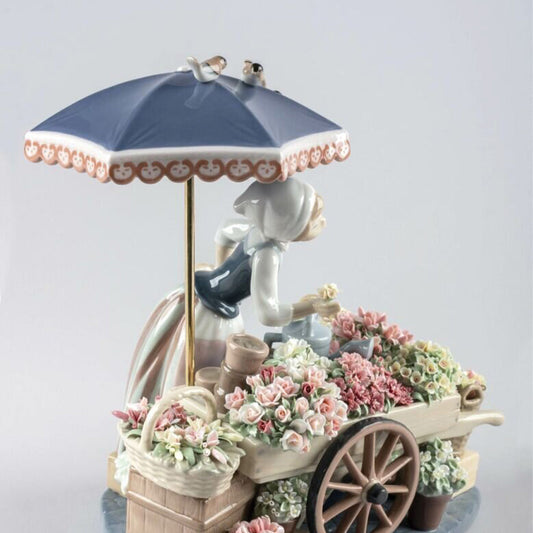 Umbrellas The Full Guide to Lladro's Emblemetic Detail - 01001454 Lladro Flowers of the Season Woman Sculpture