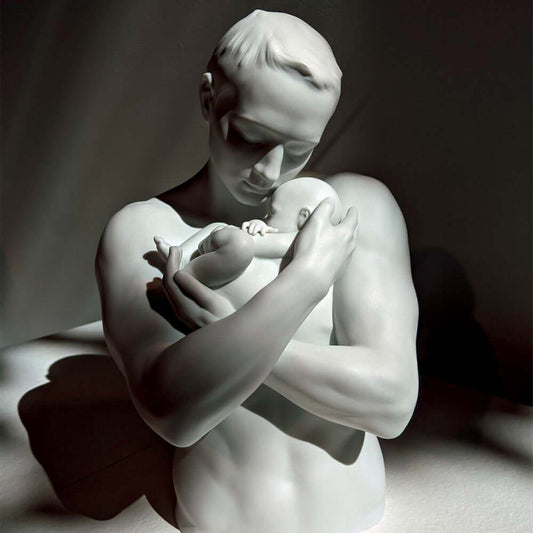 The Nude Form A Celebration of Vulnerability, Strength and Humanity - 01009215 Lladro Paternal Protection Figurine - Lifestyle