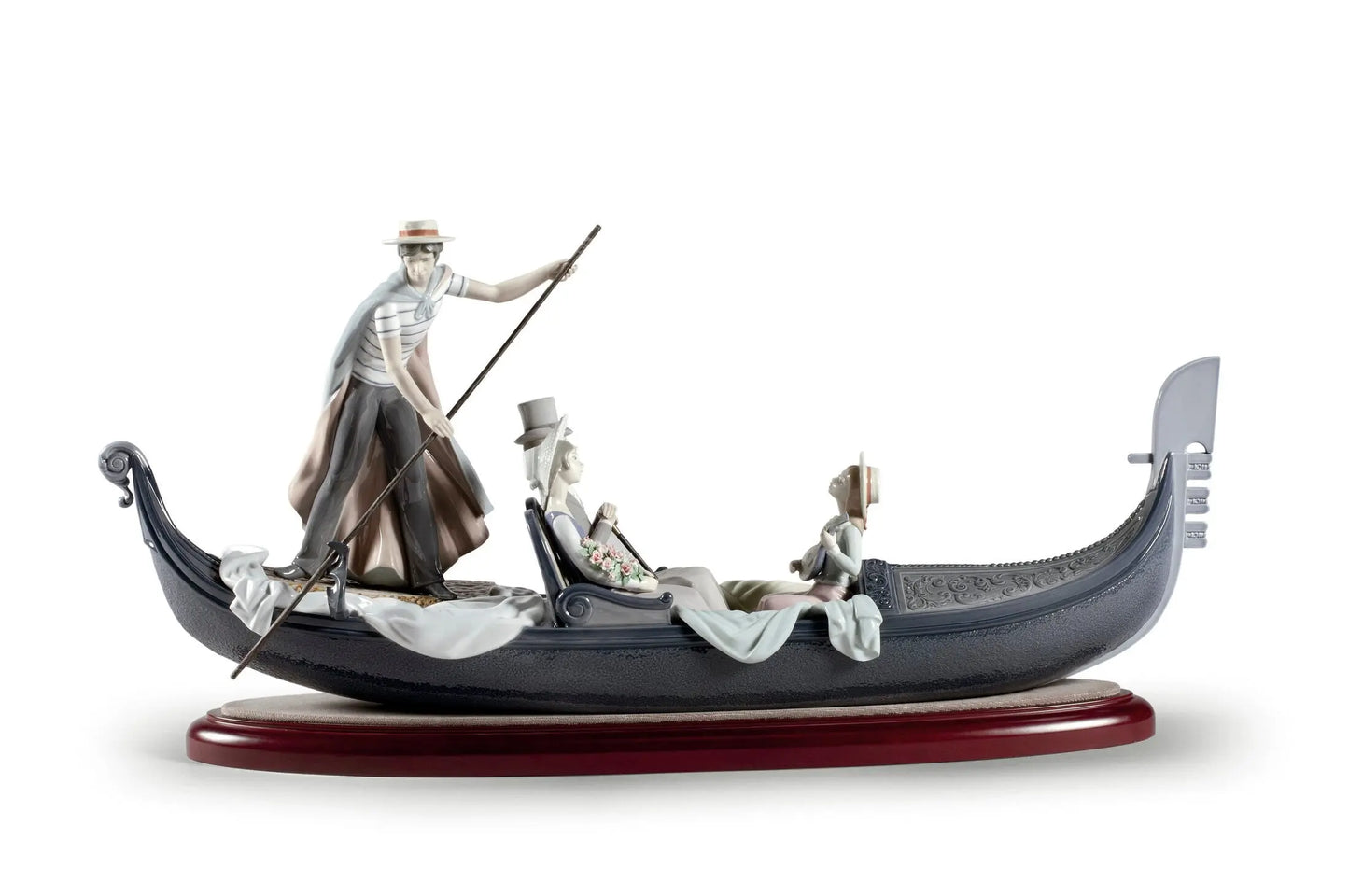 Lladró In The Gondola Couple Sculpture Numbered Edition Sculpture by Lladró at FormFluent