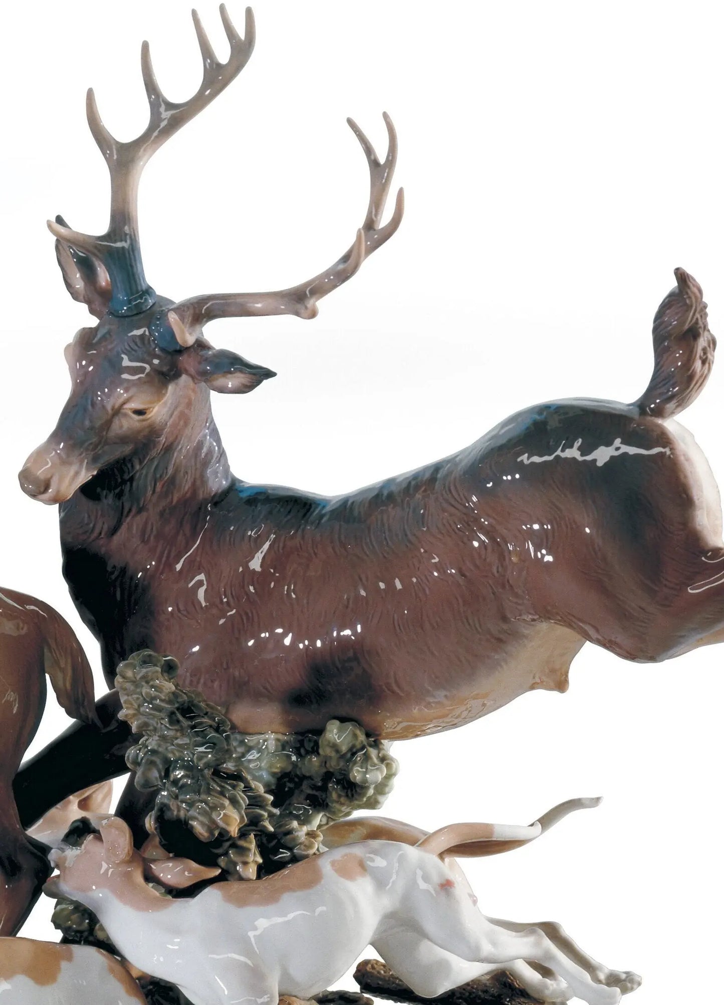 Lladró Pursued Deer Sculpture Limited Edition Sculpture by Lladró at FormFluent