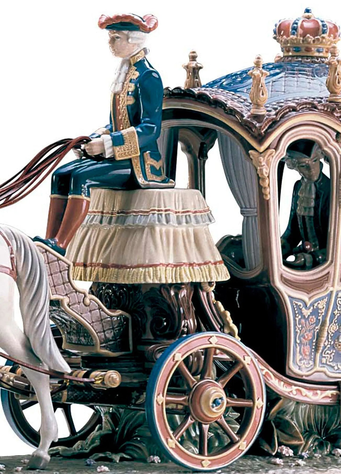 Lladró XVIIIth Century Coach Sculpture Limited Edition Sculpture by Lladró at FormFluent