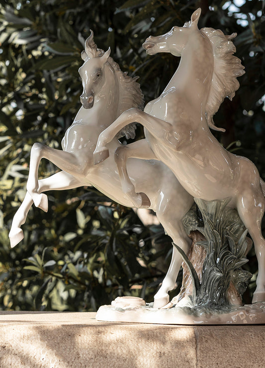 Lladró Free as The Wind Horses Sculpture Limited Edition   FormFluent