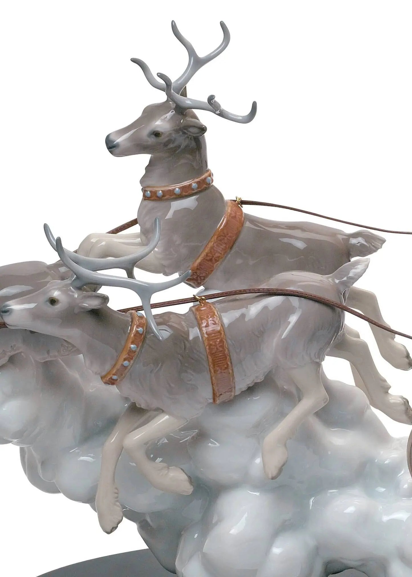 Lladró Santa's Midnight Ride Santa's Sleigh Figurine Limited Edition Sculpture by Lladró at FormFluent Sydney, Australia
