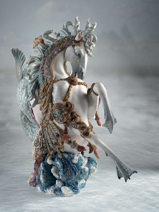 Lladró Arion on A Seahorse Sculpture Limited Edition by Lladró at FormFluent
