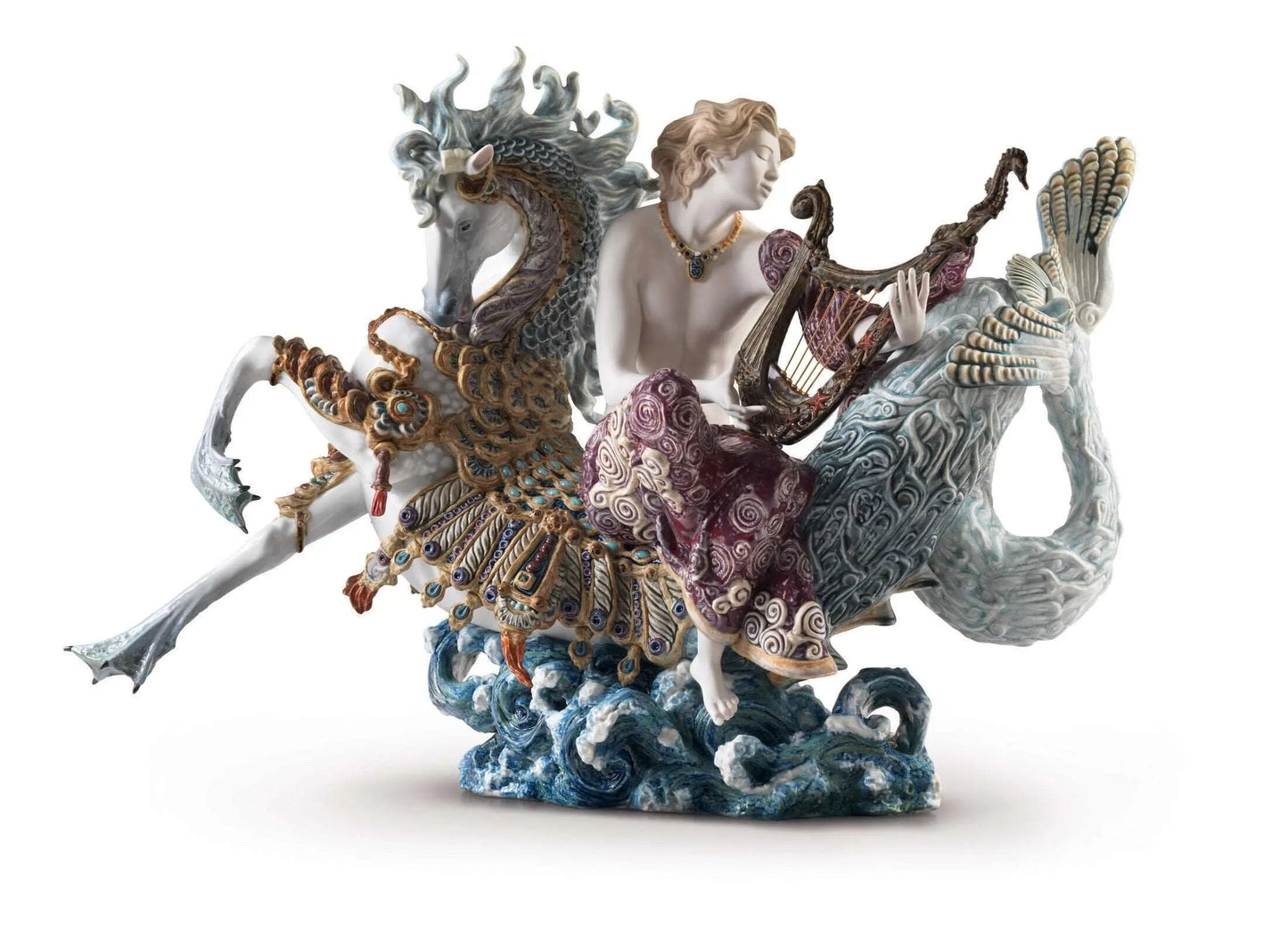 Lladró Arion on A Seahorse Sculpture Limited Edition Sculpture by Lladró at FormFluent