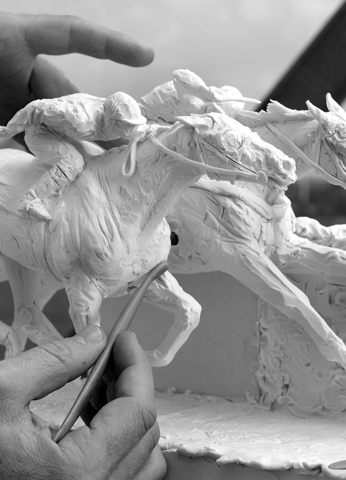 Lladró At The Derby Horses Sculpture Limited Edition Sculpture by Lladró at FormFluent