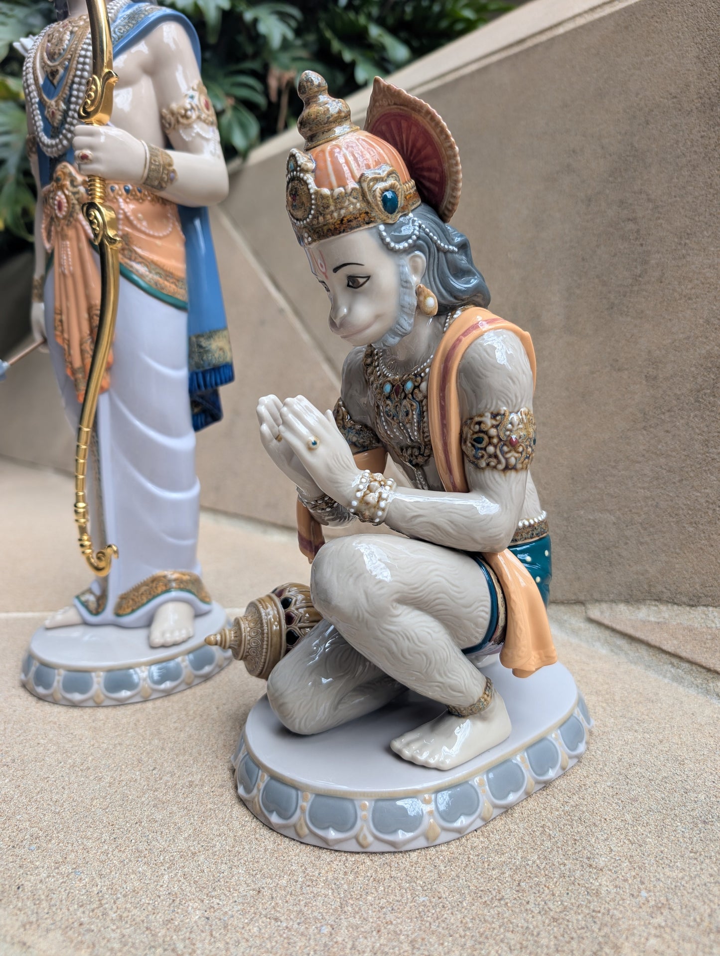 Buy Authentic Lladró Lladró Lakshman and Hanuman Sculpture Limited Edition - FormFluent Sydney Australia