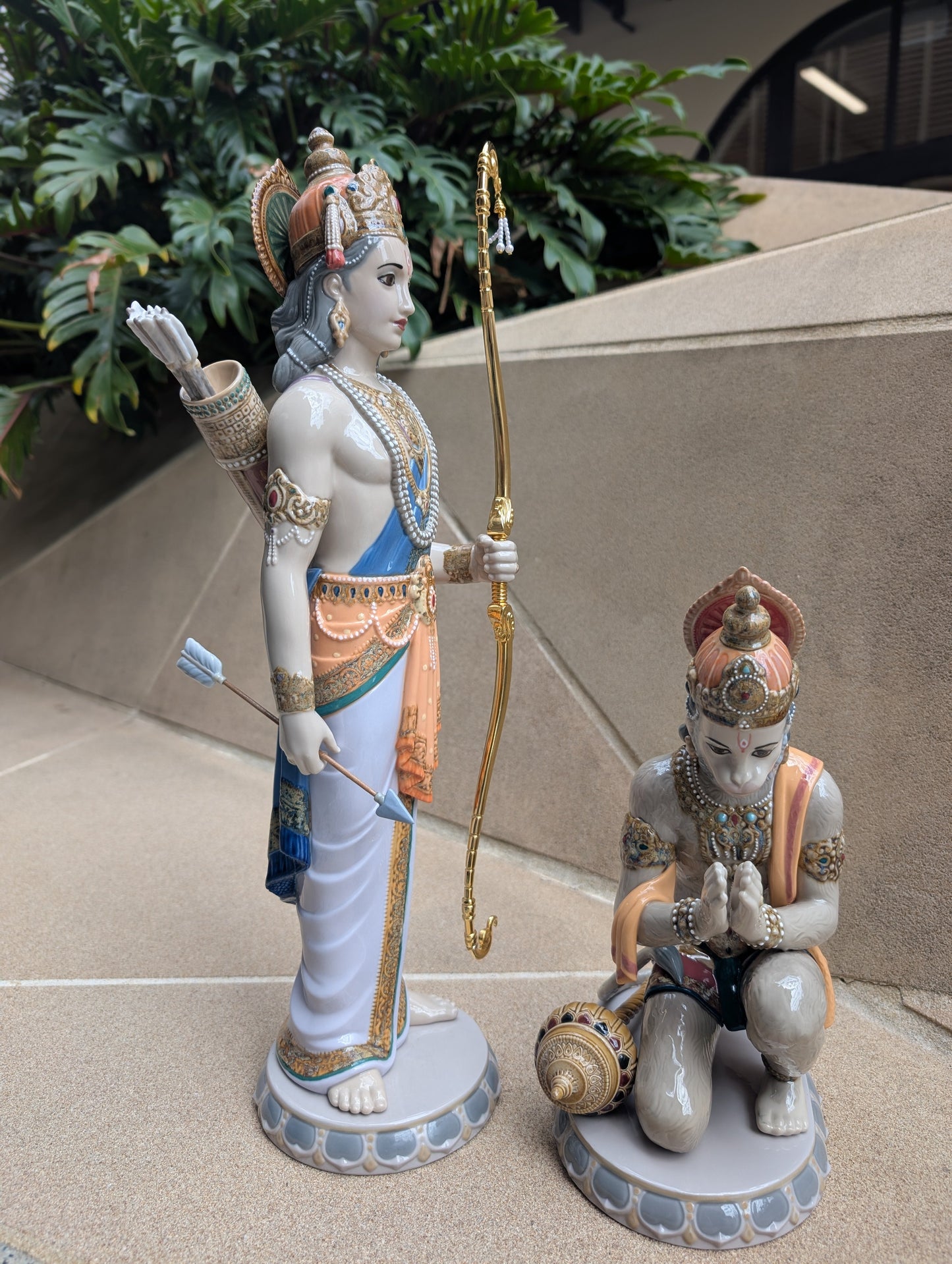 Buy Authentic Lladró Lladró Lakshman and Hanuman Sculpture Limited Edition - FormFluent Sydney Australia