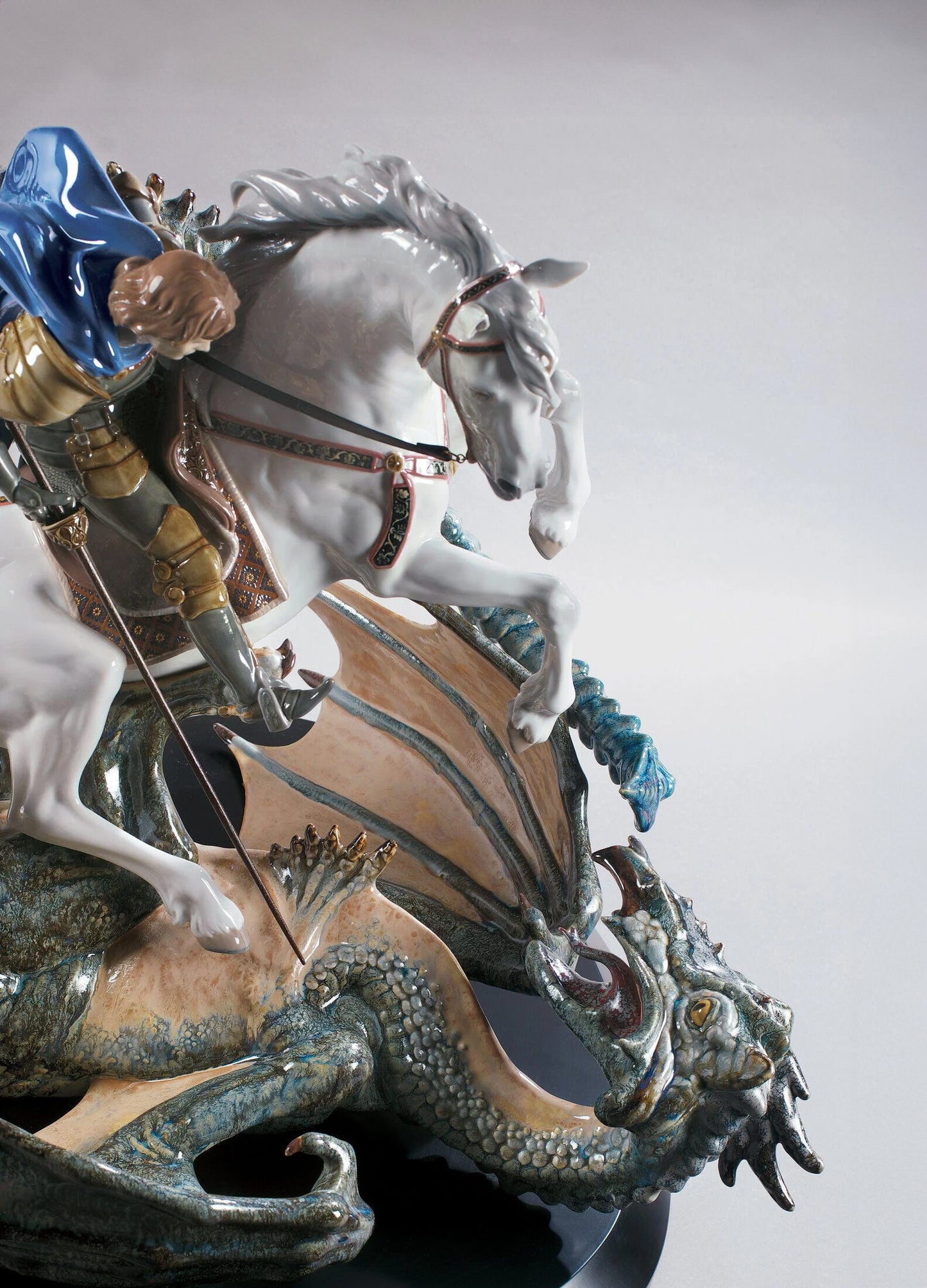 Lladró St George and The Dragon Sculpture Limited Edition FormFluent