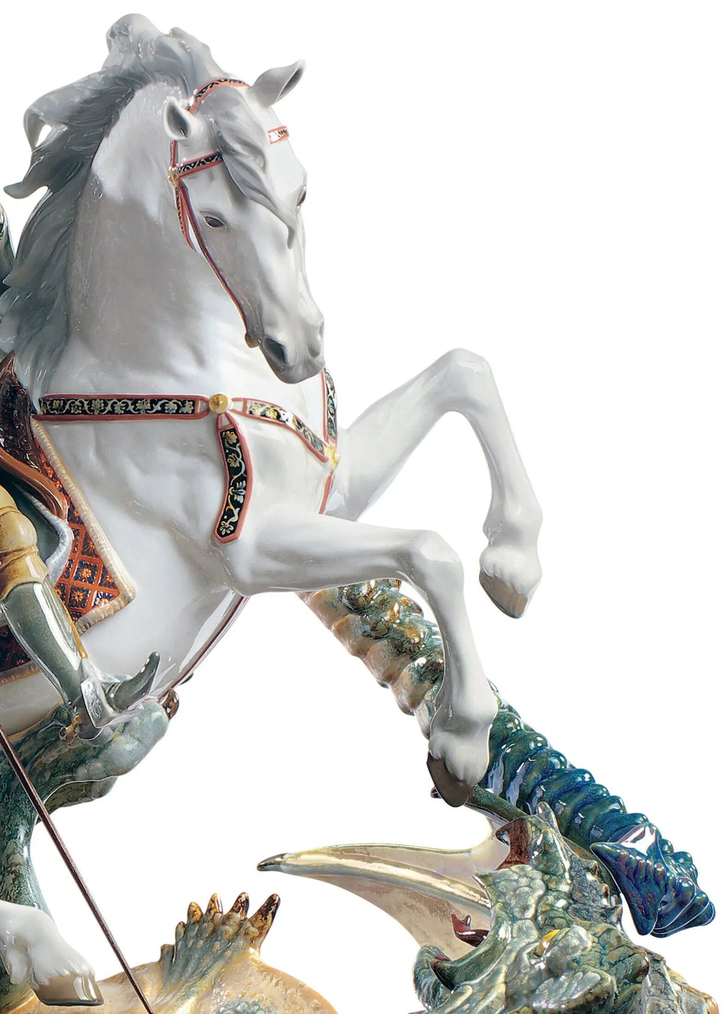 Lladró St George and The Dragon Sculpture Limited Edition Sculpture by Lladró at FormFluent
