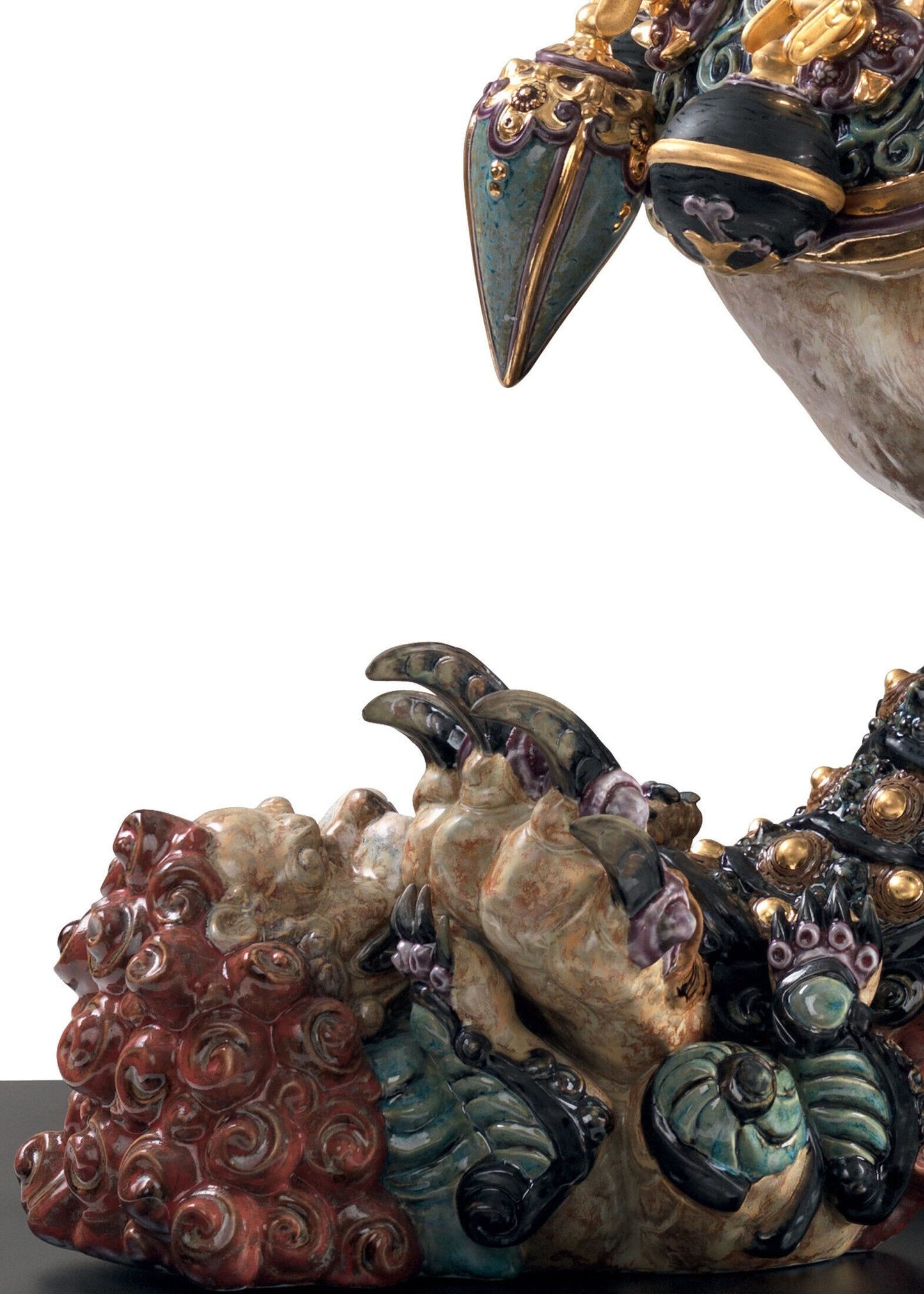 Lladró Guardian Lioness Sculpture Red Limited Edition by Lladró at FormFluent