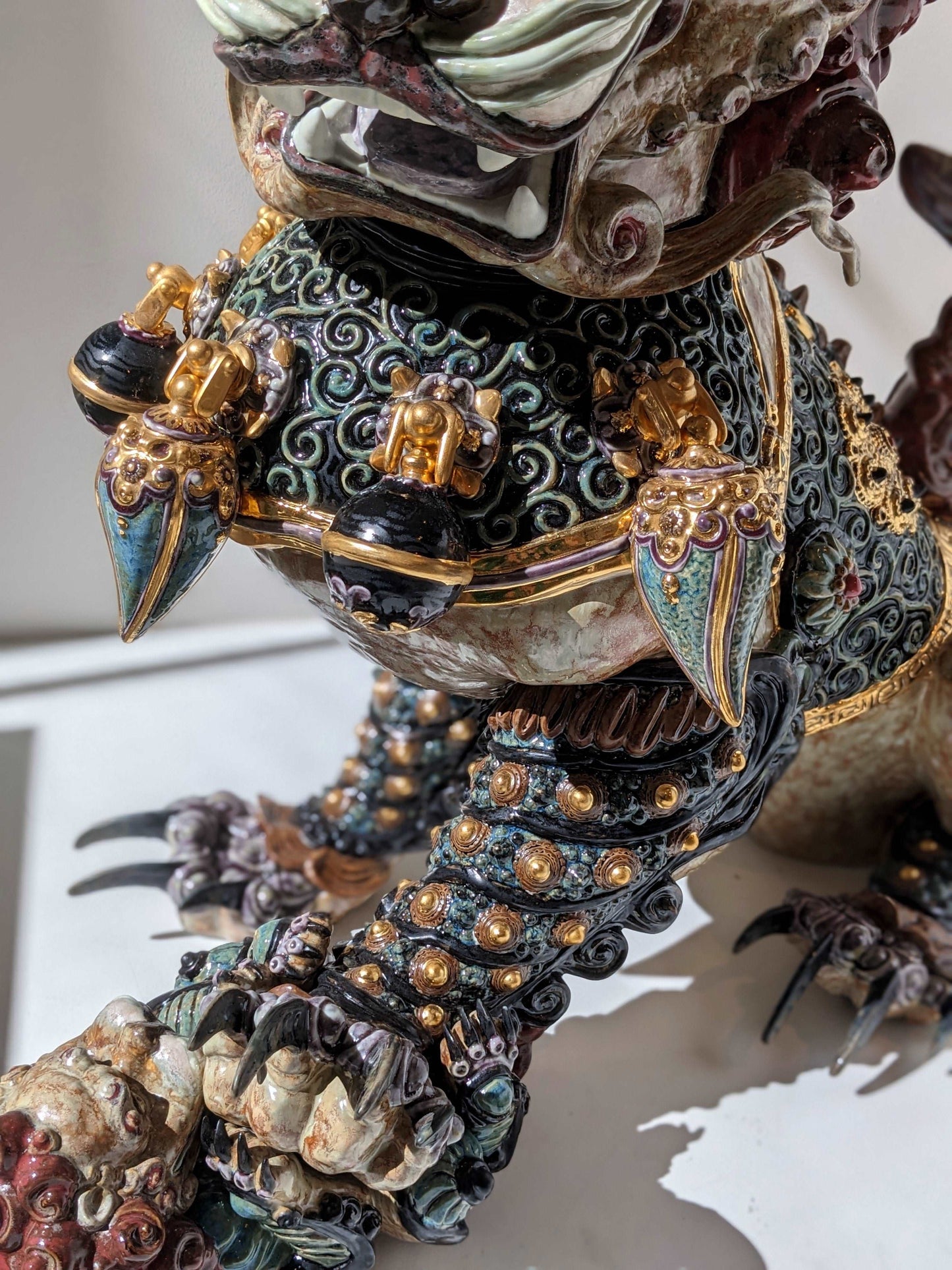Lladró Guardian Lioness Sculpture Red Limited Edition FormFluent