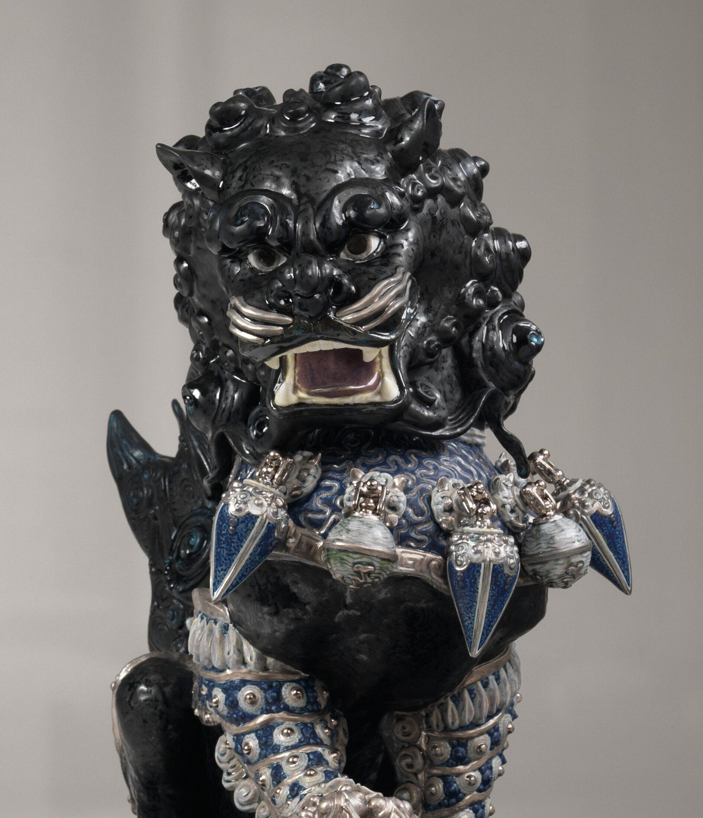Guardian Lion Sculpture Black Limited Edition