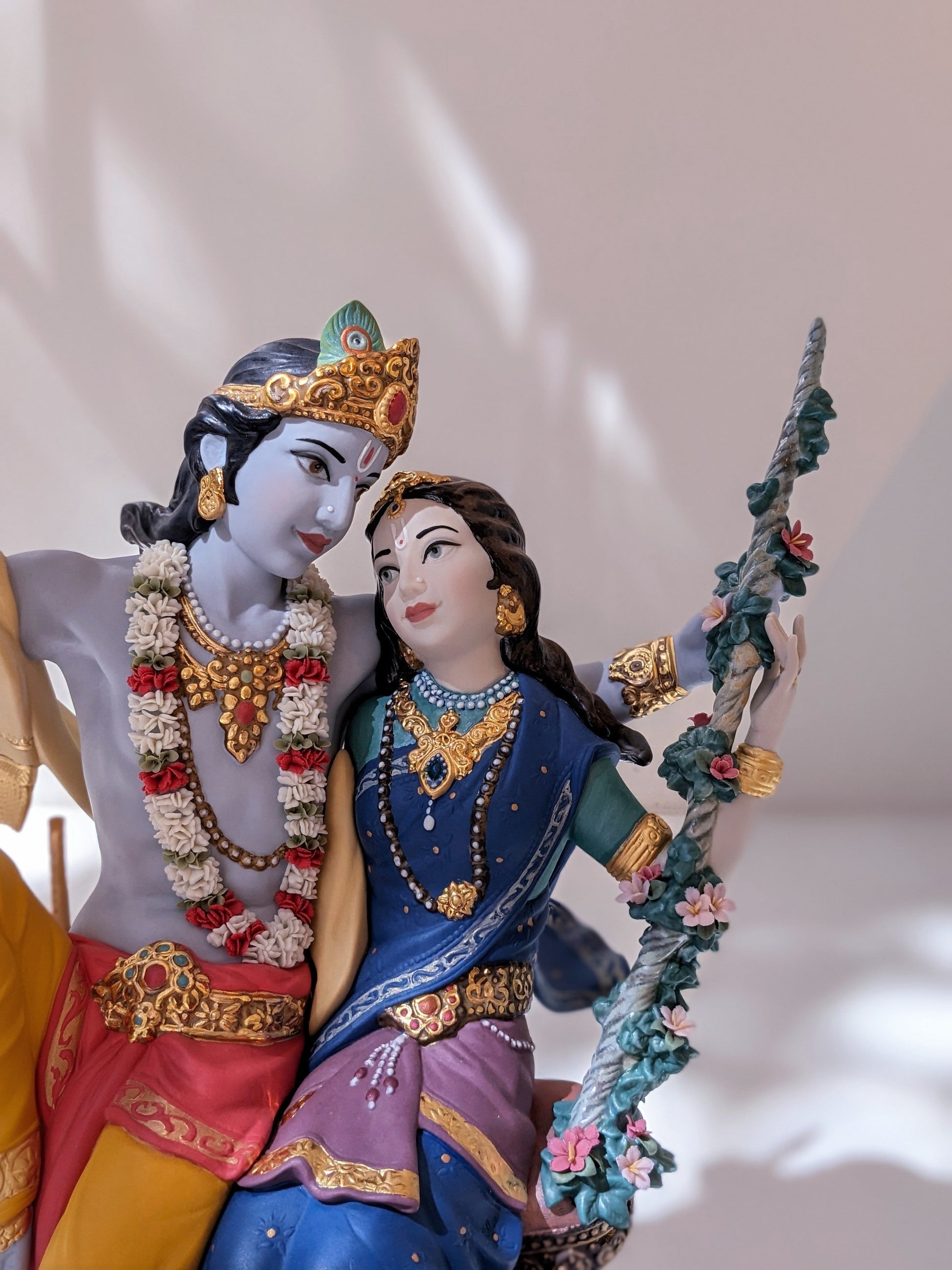 Lladró Radha Krishna on a Swing Limited Edition   FormFluent