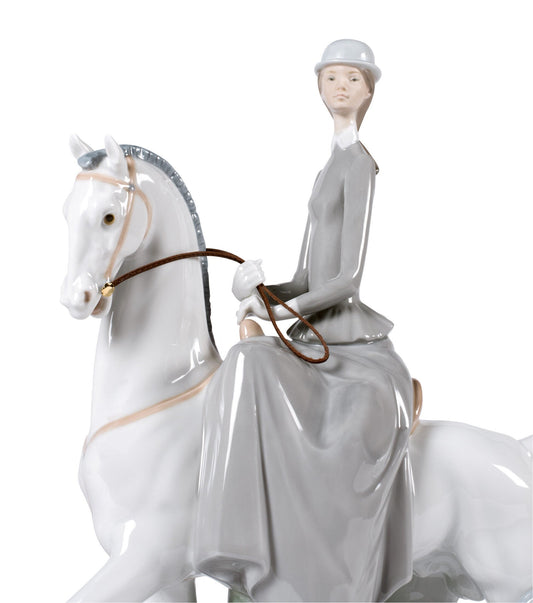 Lladró Woman on Horse Figurine by Lladró at FormFluent