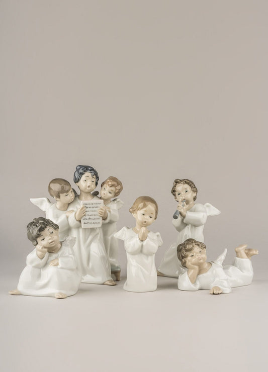 Buy Authentic Lladró Lladró Angel Laying Down Figurine Sculpture - FormFluent Sydney Australia