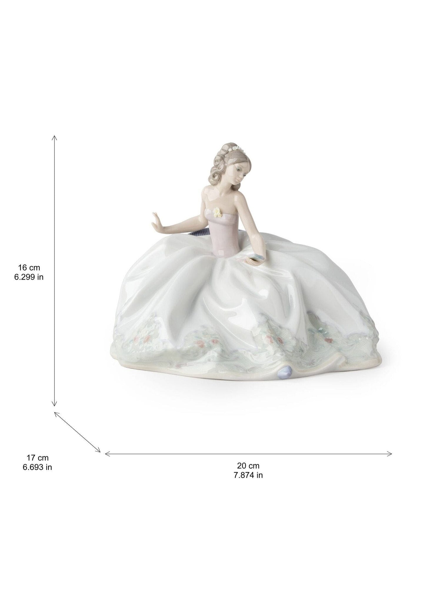 Lladró At The Ball Woman Figurine