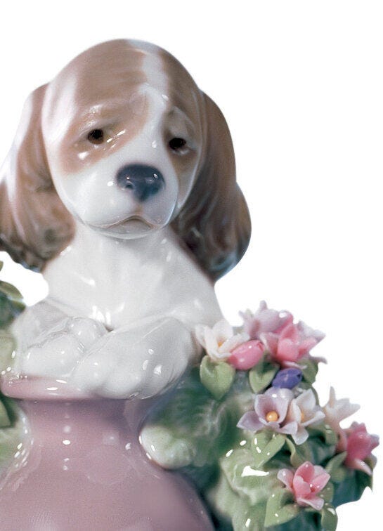 Lladró Take Me Home Dog Figurine Sculpture by Lladró at FormFluent Sydney, Australia