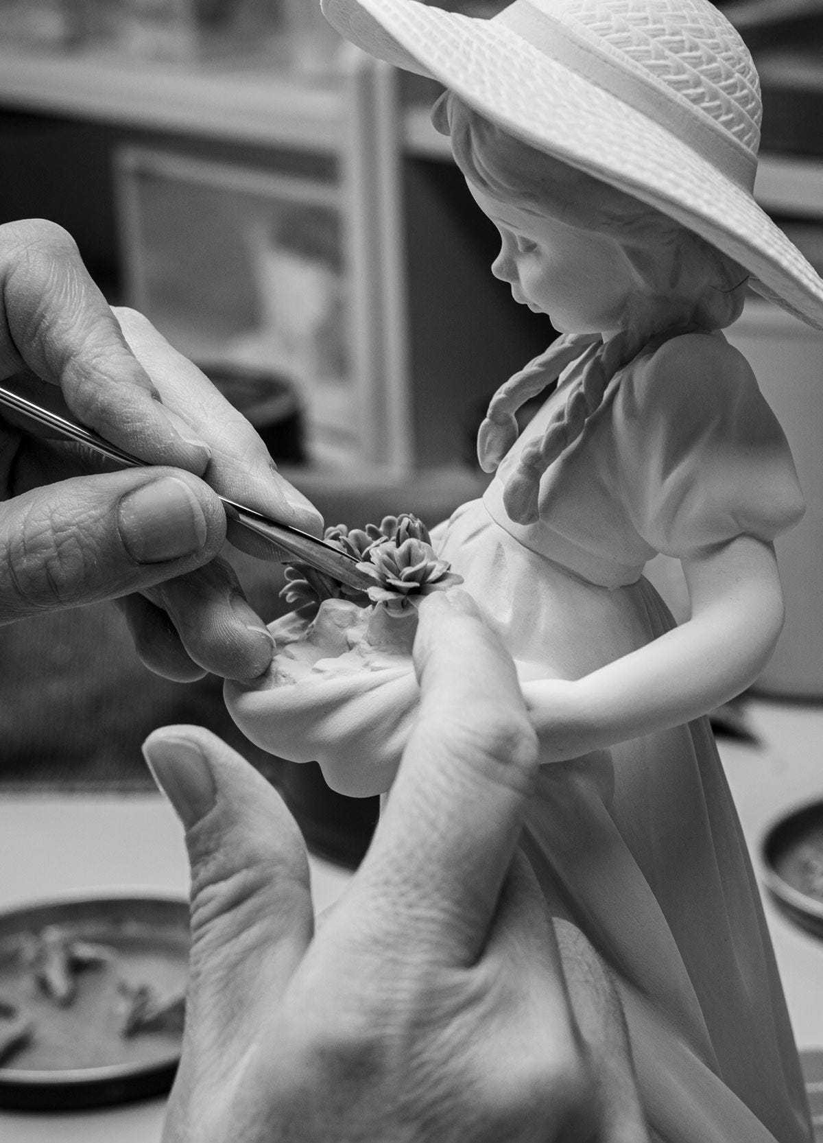 Lladró Bountiful Blossoms Girl Figurine Sculpture by Lladró at FormFluent Sydney, Australia