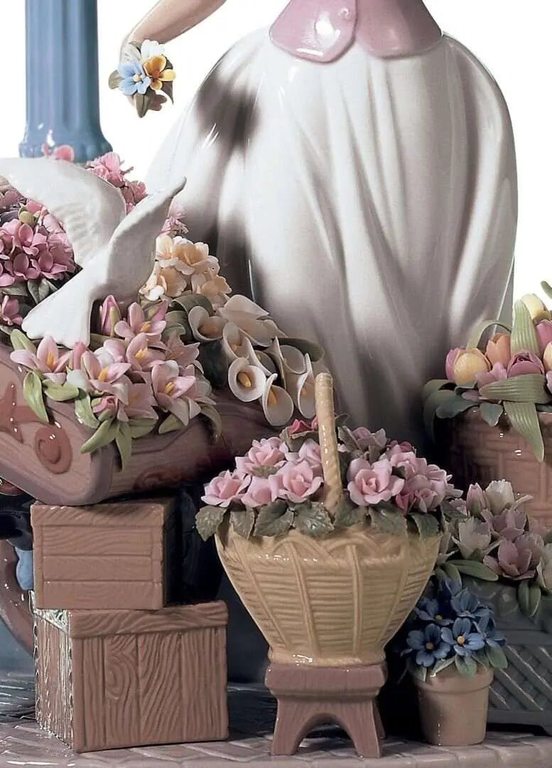 Lladró Flowers for Everyone Woman Sculpture Sculpture by Lladró at FormFluent