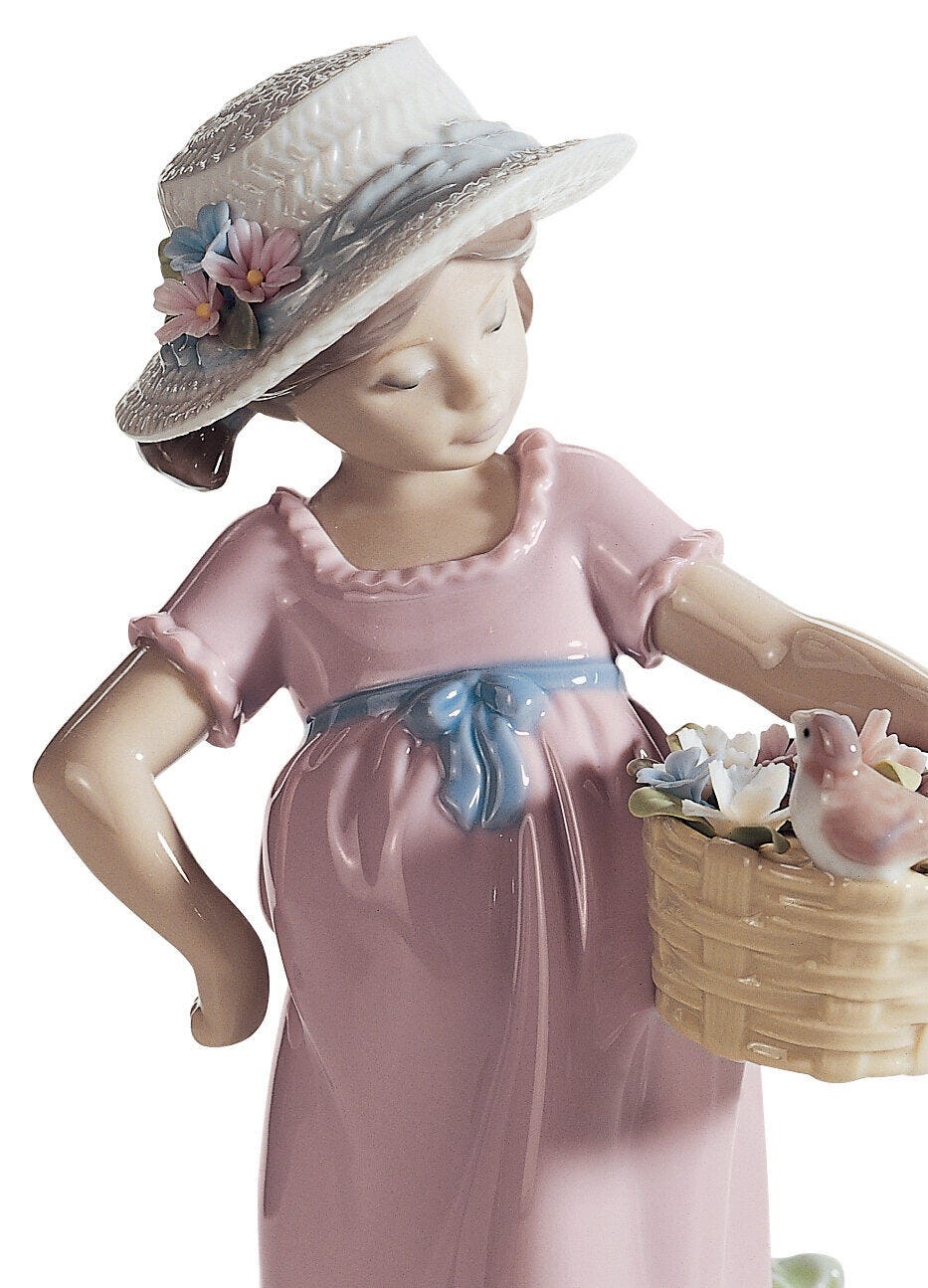 Lladró You're so Cute! Girl Figurine Sculpture by Lladró at FormFluent Sydney, Australia