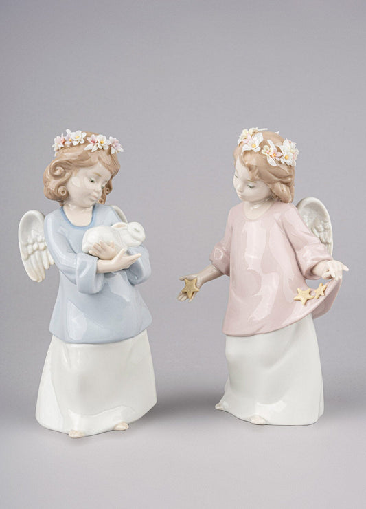 Lladró Heavenly Love Angel Figurine Sculpture by Lladró at FormFluent