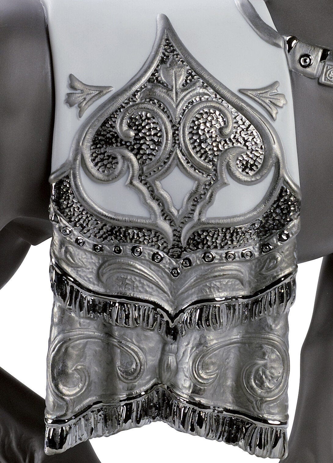 Lladró A Regal Steed Horse Sculpture Silver Lustre   FormFluent