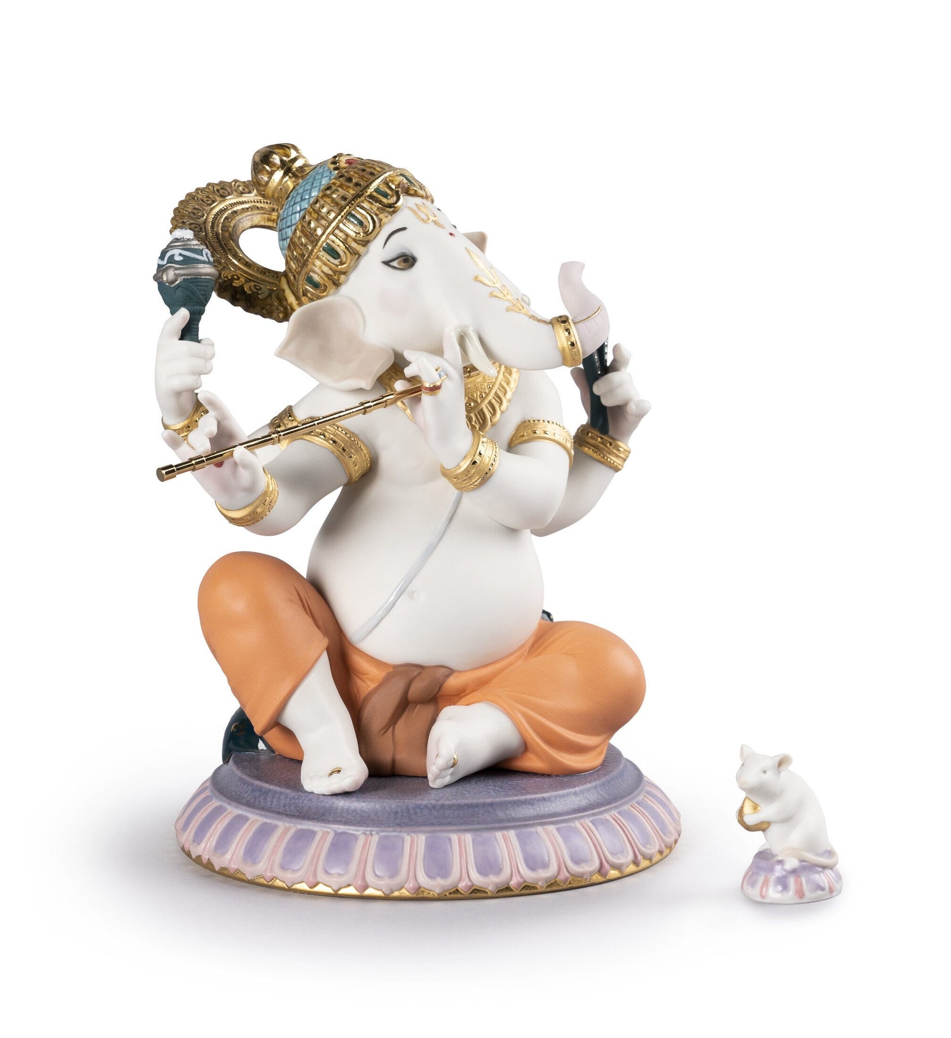 Buy Authentic Lladró Lladró Bansuri Ganesha Figurine Limited Edition Sculpture - FormFluent Sydney Australia