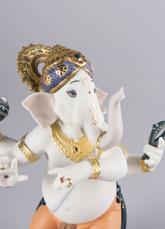 Lladró Dancing Ganesha Figurine Limited Edition Sculpture by Lladró at FormFluent