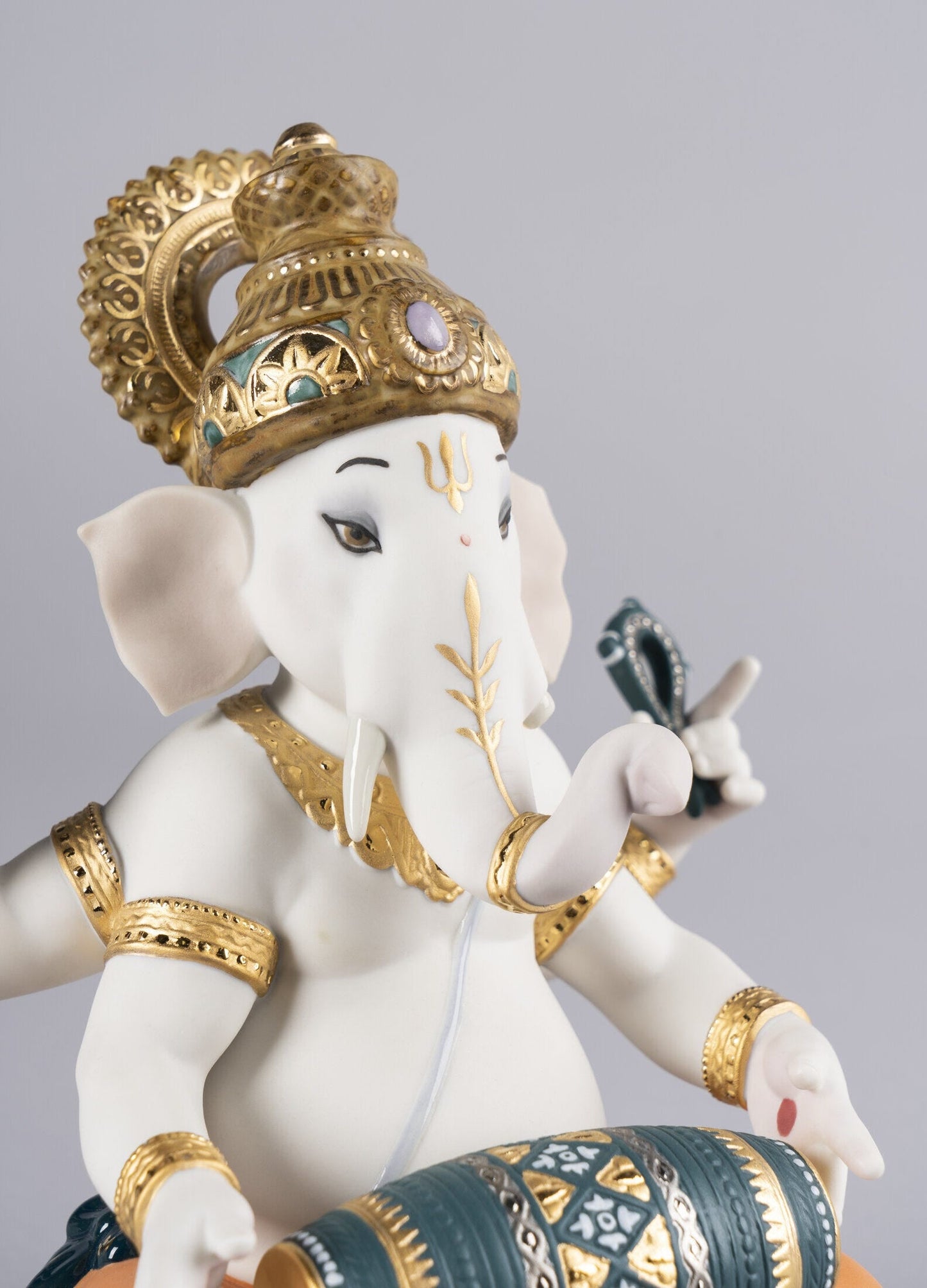 Buy Authentic Lladró Lladró Mridangam Ganesha Figurine Limited Edition Sculpture - FormFluent Sydney Australia