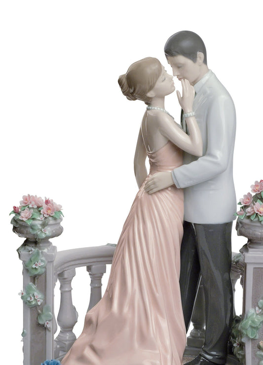 Lladró Moonlight Love Couple Figurine Limited Edition Sculpture by Lladró at FormFluent