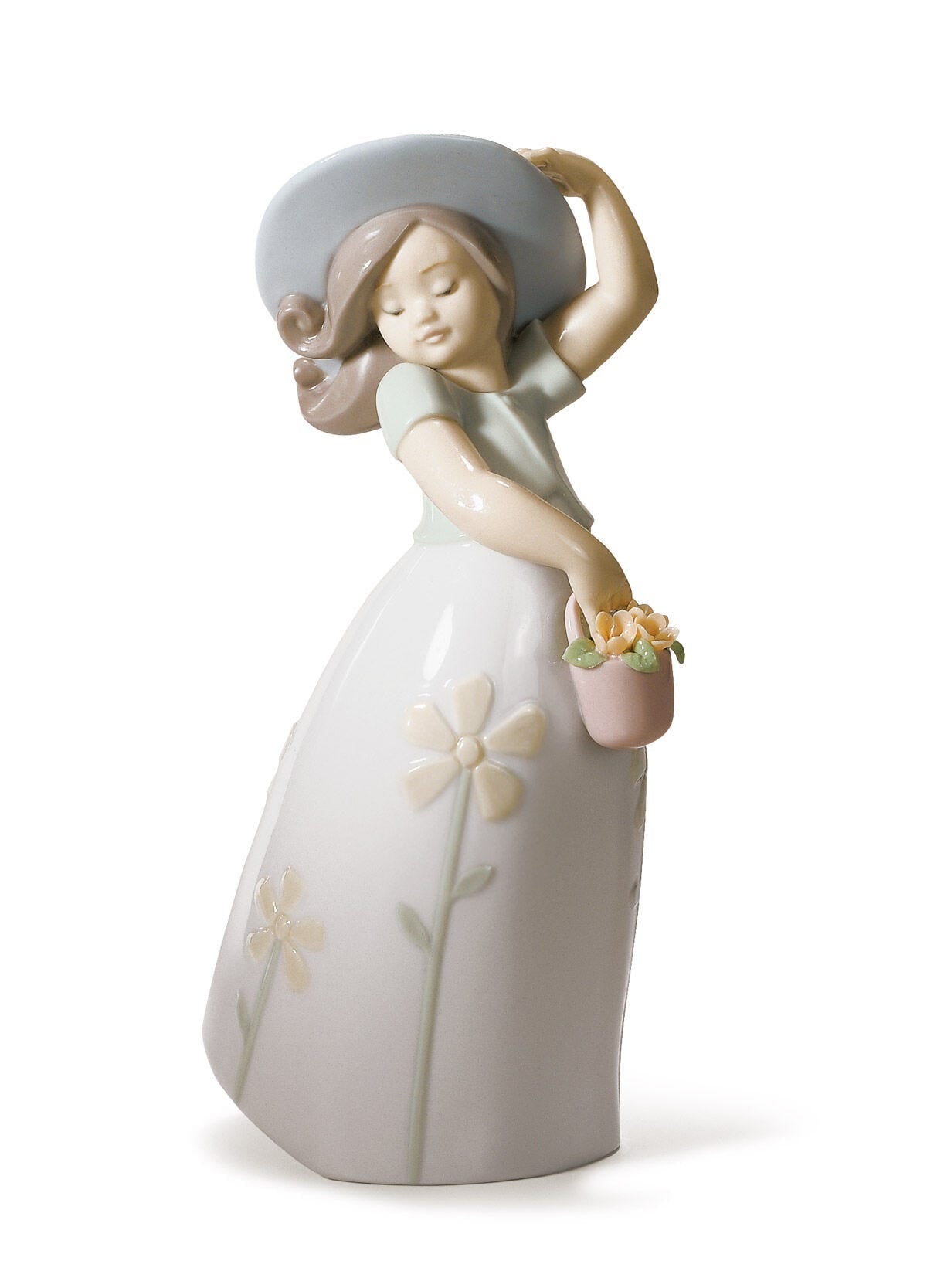 Lladró Little Daisy Girl Figurine Sculpture by Lladró at FormFluent Sydney, Australia
