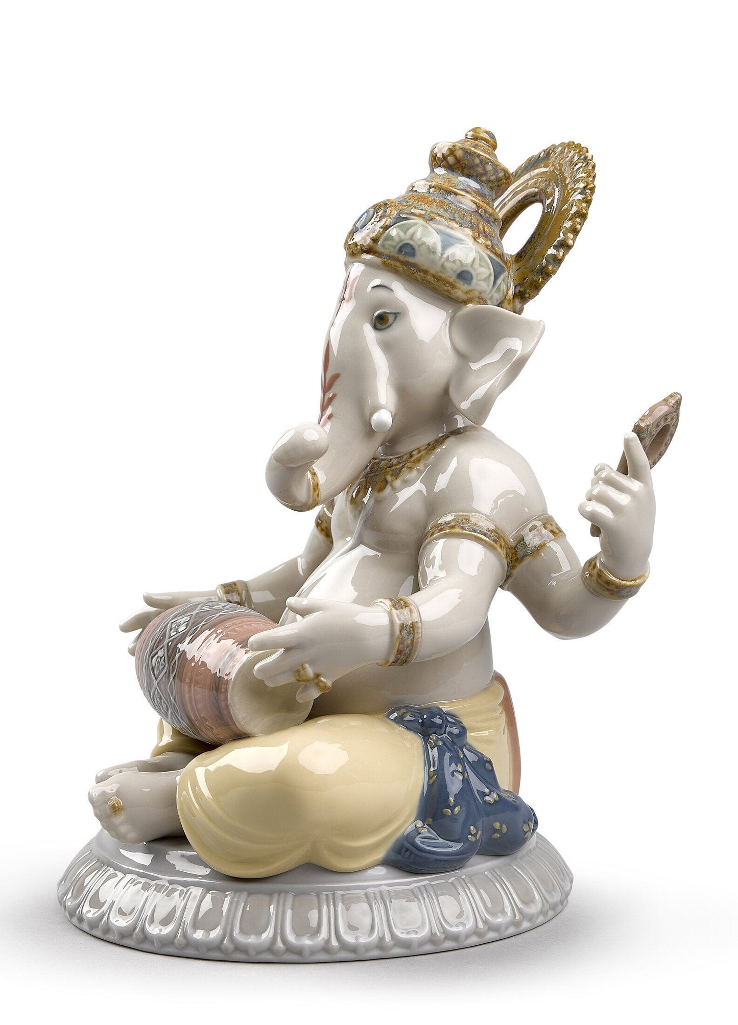Lladró Mridangam Ganesha Figurine FormFluent