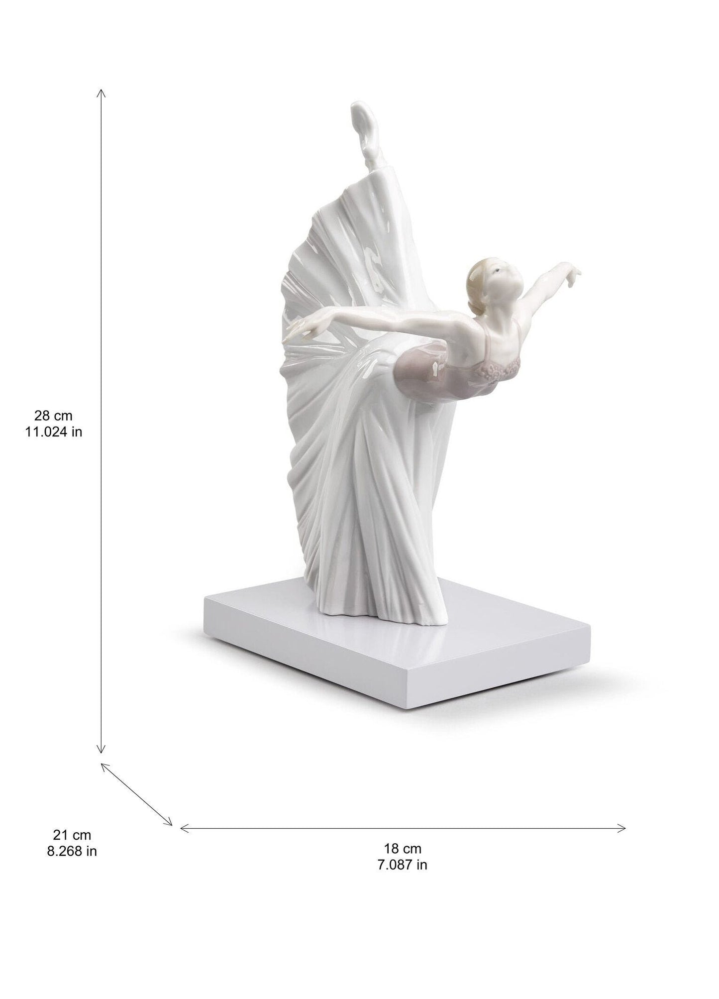 Lladró Giselle Arabesque Ballet Woman Dancer Figurine