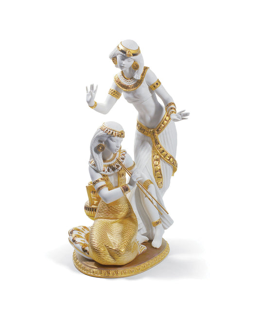 Lladró Dancers from The Nile Figurine Golden Lustre Limited Edition   FormFluent