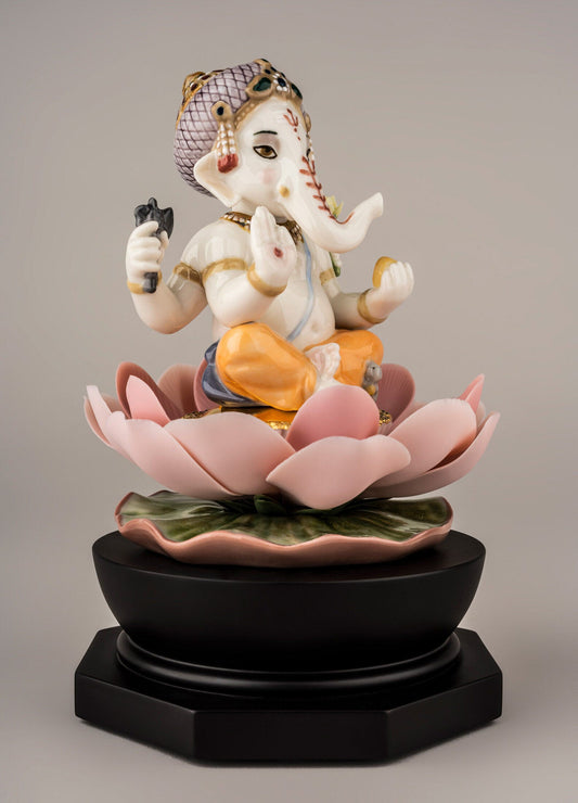 Lladró Padmasana Ganesha Figurine Sculpture by Lladró at FormFluent