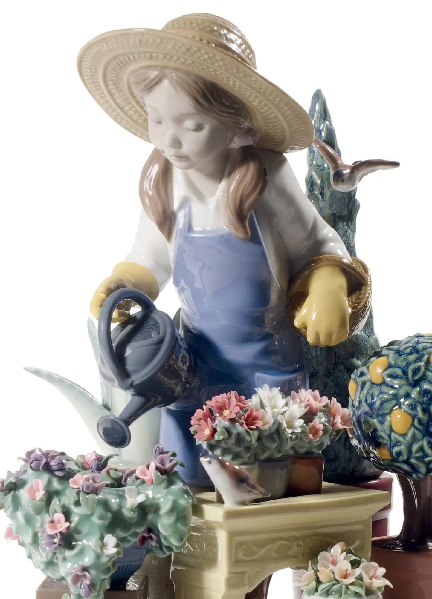 Lladró In My Garden Girl Figurine Sculpture by Lladró at FormFluent Sydney, Australia