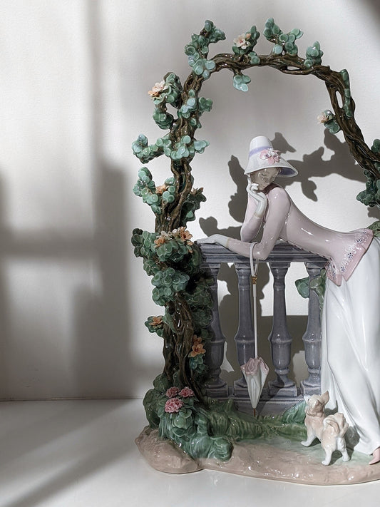 Lladró In The Balustrade Woman Sculpture by Lladró at FormFluent