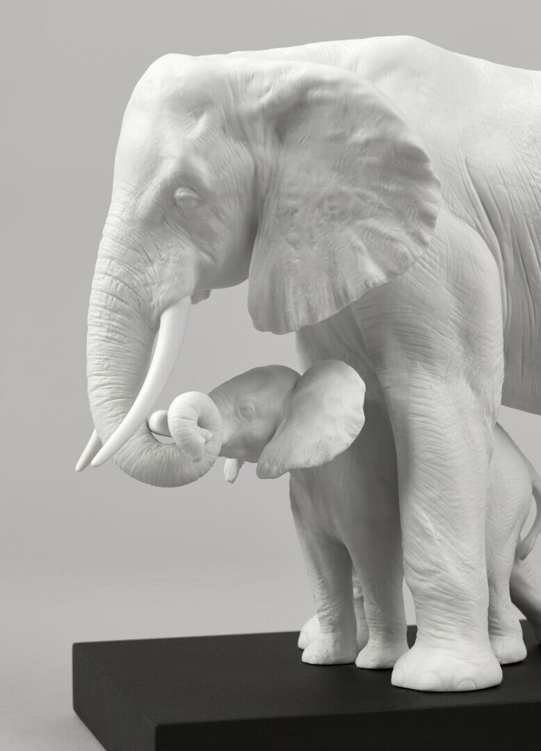 Buy Authentic Lladró Lladró Leading The Way Elephants White Sculpture - FormFluent Sydney Australia