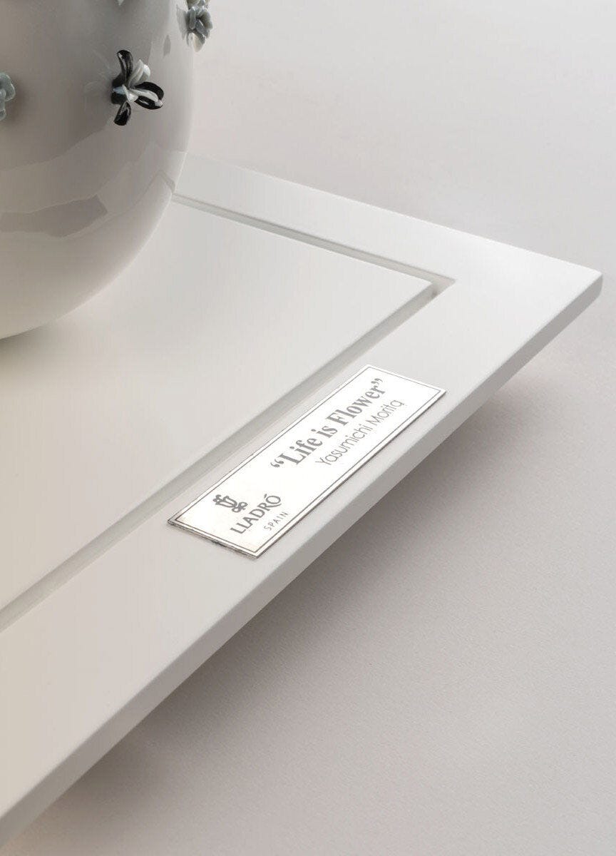 Lladró Life is Flower Sculpture Black & White Limited Edition by Lladró at FormFluent