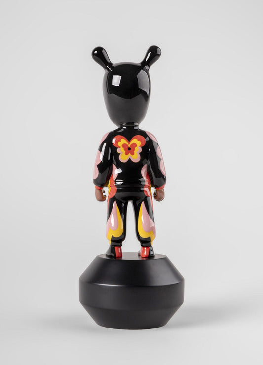 Lladró The Guest by Jade Purple Brown Sculpture Small Model Numbered Edition Sculpture by Lladró at FormFluent