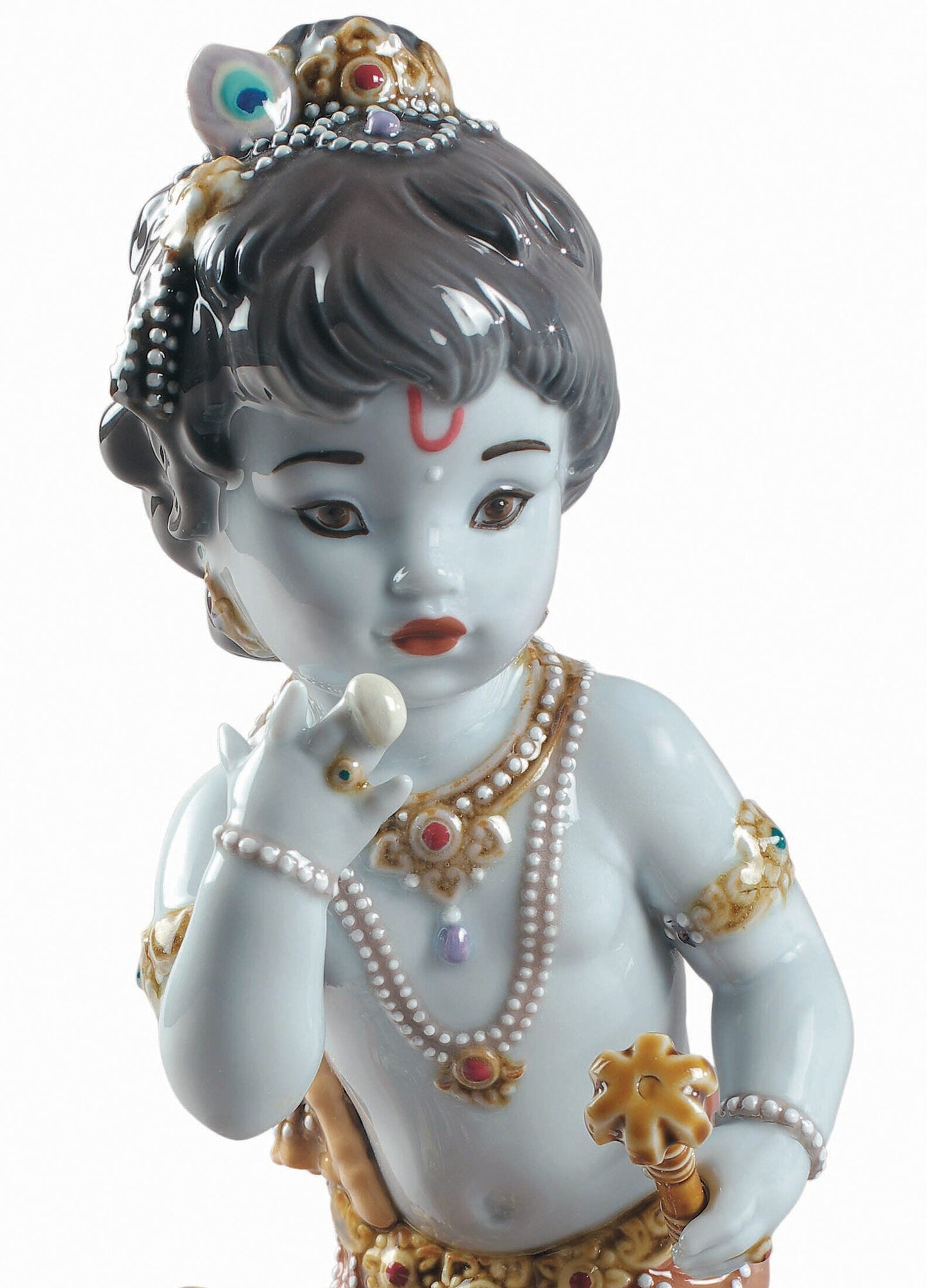 Lladró Krishna Butterthief Figurine Sculpture by Lladró at FormFluent