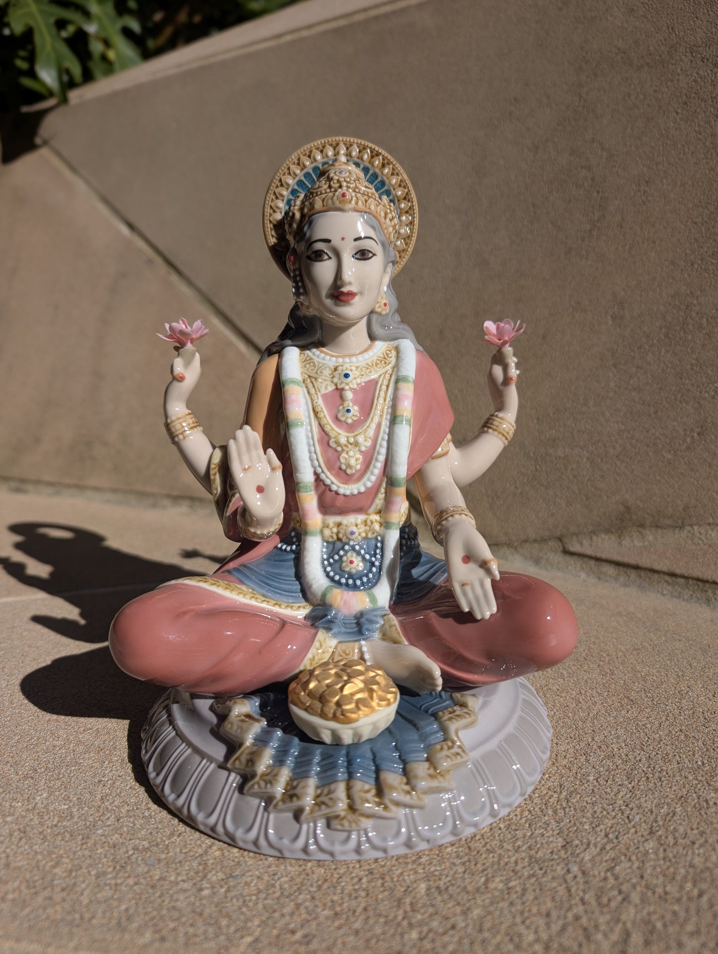 Lladró Lladró Goddess Sri Lakshmi Figurine - FormFluent Sydney Australia