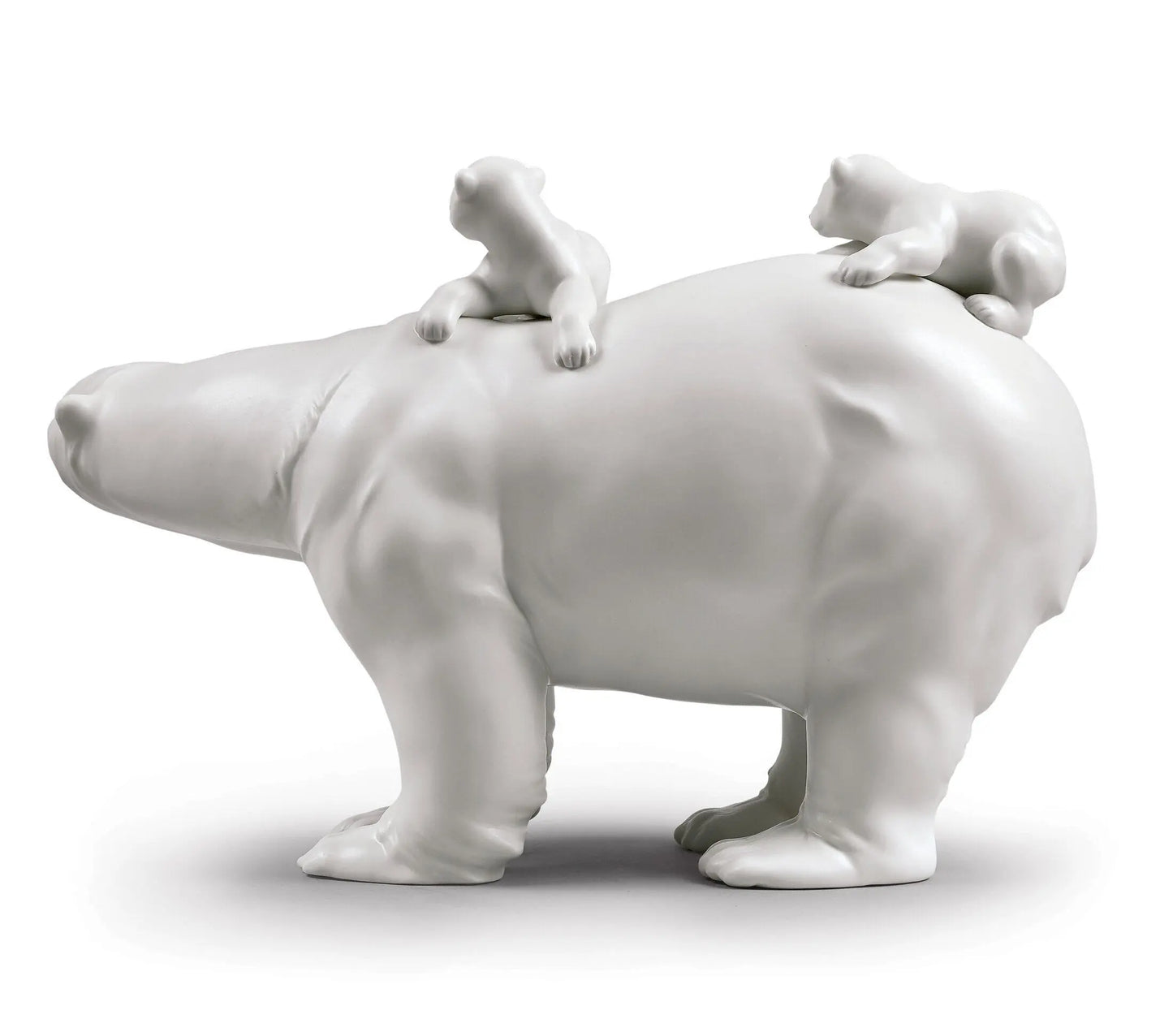 Lladró Mummy Bear and Babies Figurine Sculpture by Lladró at FormFluent