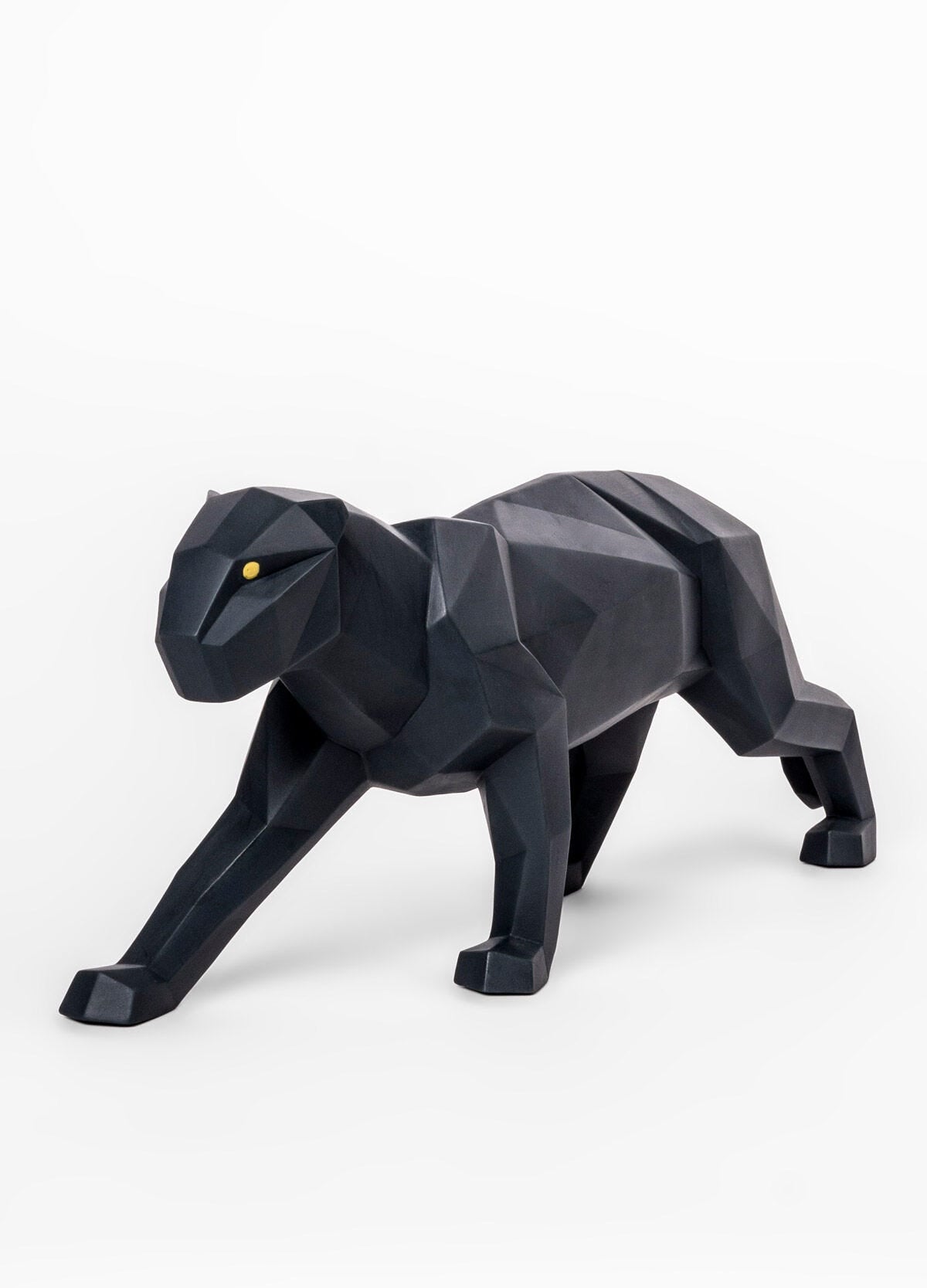 Lladró Origami Panther Figurine Matt Black Sculpture FormFluent